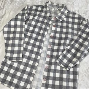 Vintage Gray Plaid Shacket, size M